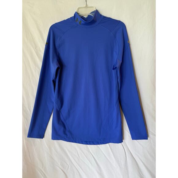 Under Armour ColdGear Men's Long Sleeve Blue Shirt Size S Celliant - Picture 2 of 10